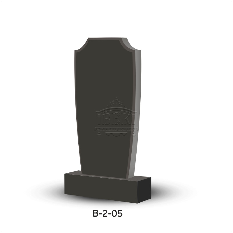 Вертикальный памятник из гранита В-2-05