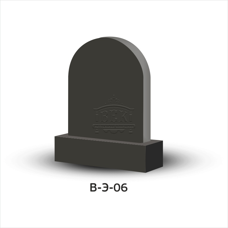 Вертикальный памятник из гранита В-Э-06