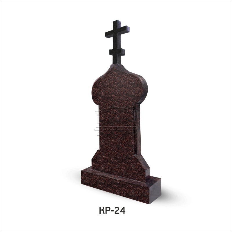 Памятник из гранита с крестом КР-24