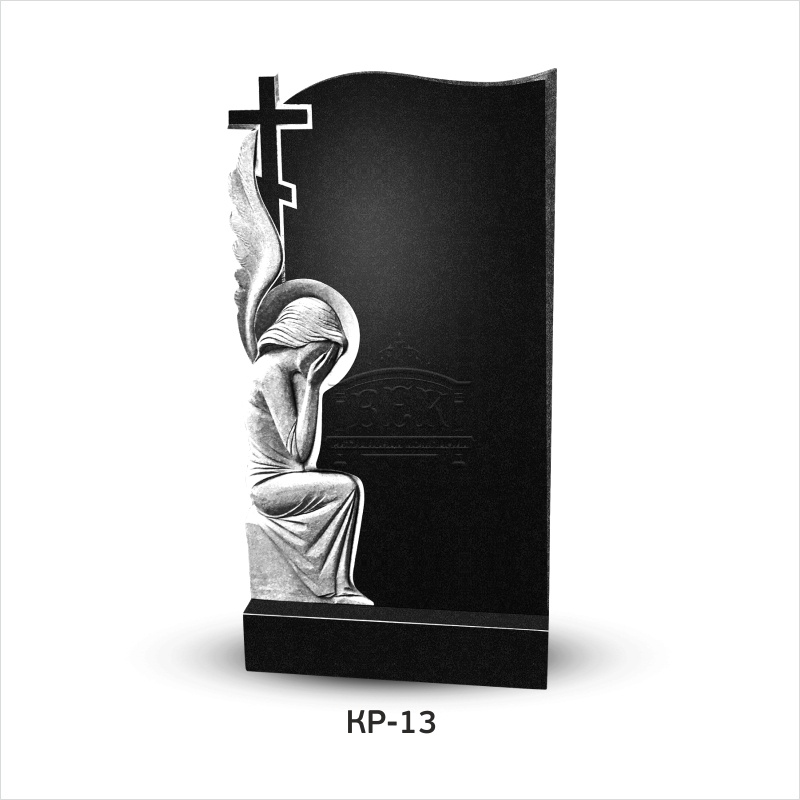 Памятник из гранита с крестом КР-13