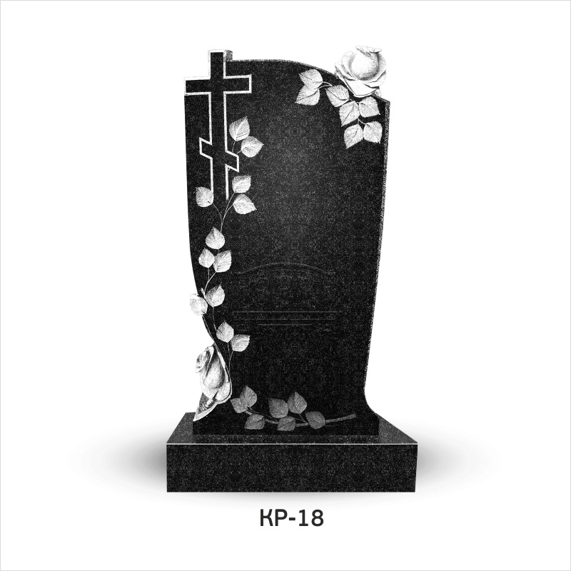 Памятник из гранита с крестом КР-18