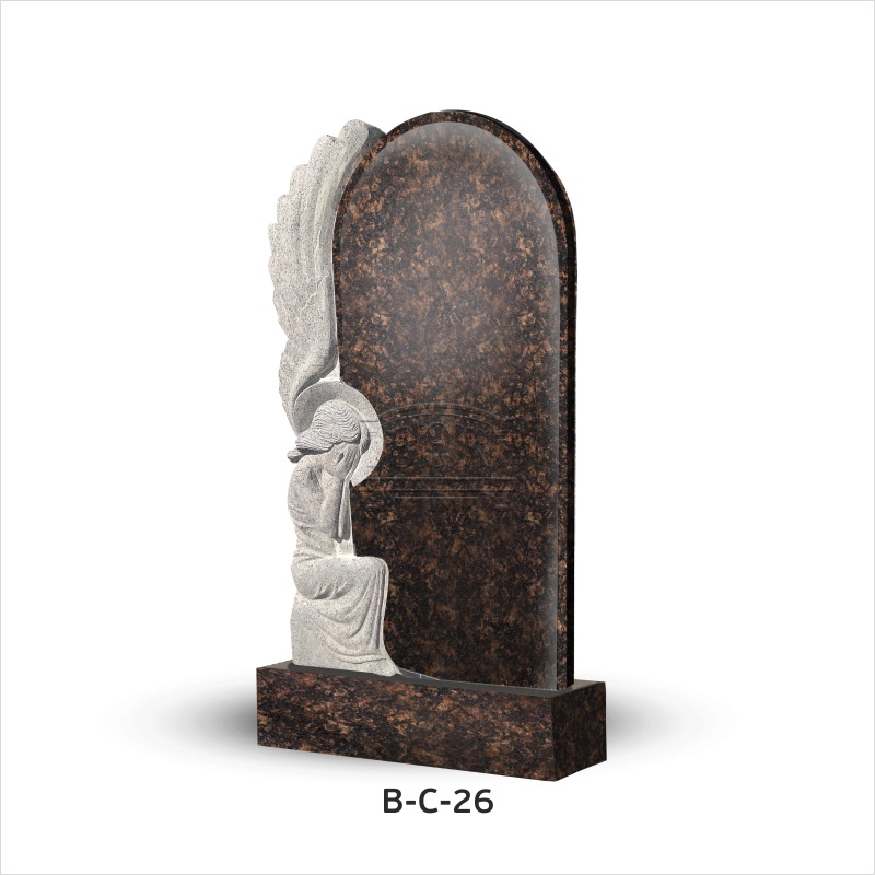 Вертикальный памятник из гранита В-С-26