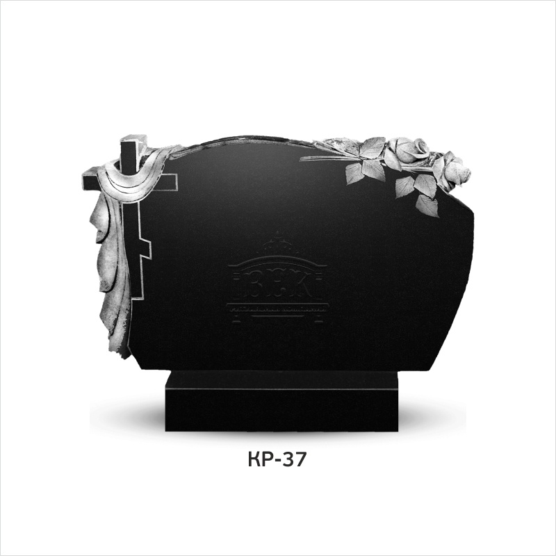 Памятник из гранита с крестом КР-37