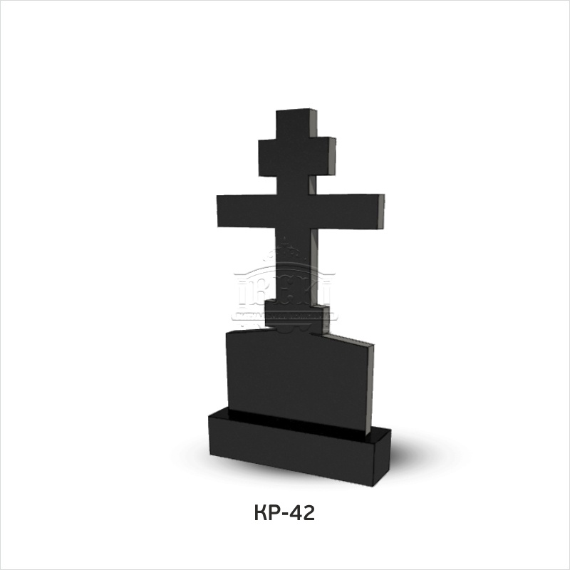Памятник из гранита с крестом КР-42