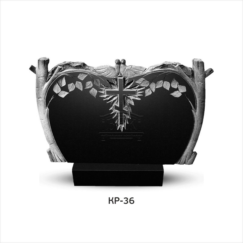 Памятник из гранита с крестом КР-36