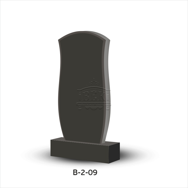 Вертикальный памятник из гранита В-2-09