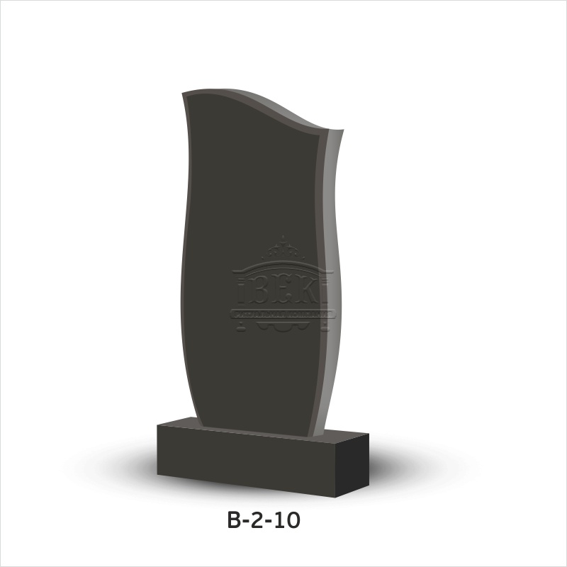 Вертикальный памятник из гранита В-2-10