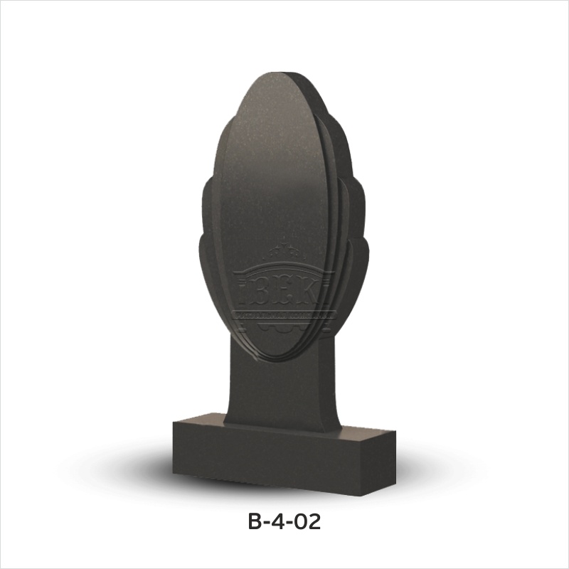Вертикальный памятник из гранита В-4-02