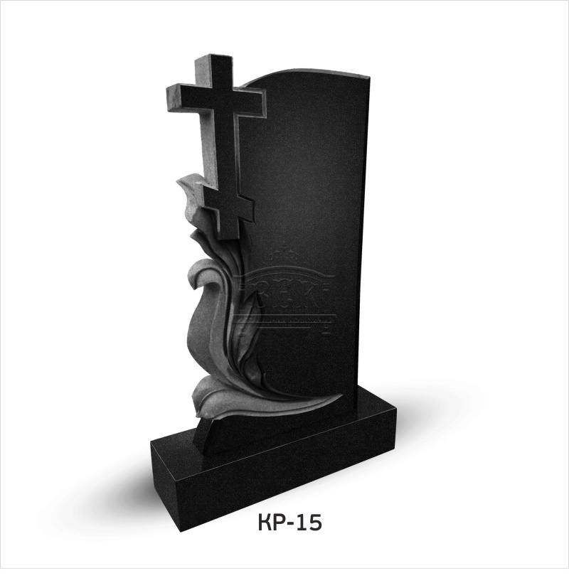 Памятник из гранита с крестом КР-15