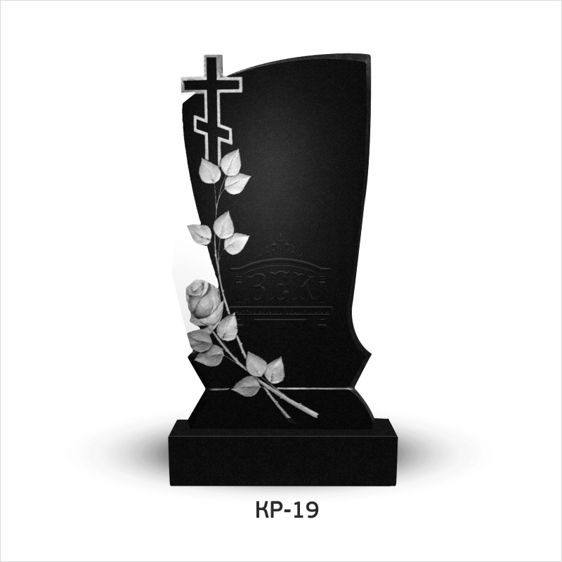 Памятник из гранита с крестом КР-19