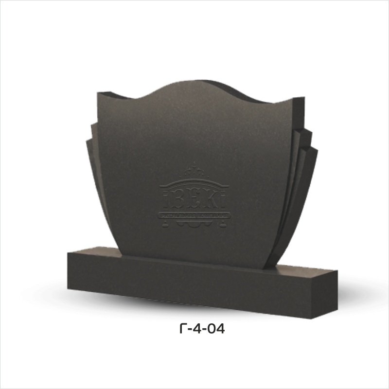 Горизонтальный памятник из гранита Г-4-04