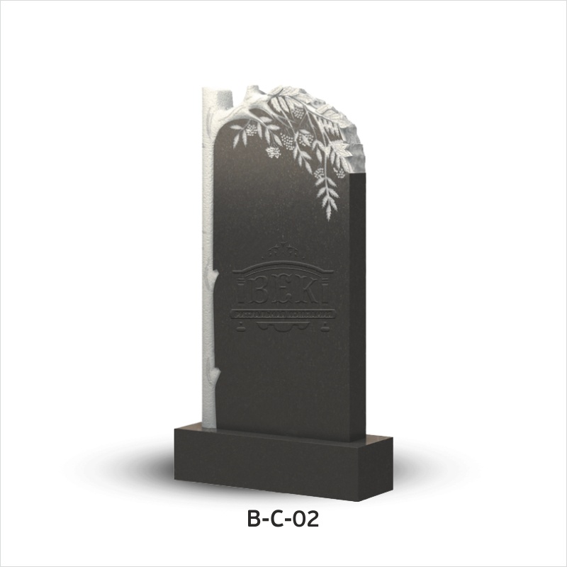 Вертикальный памятник из гранита В-С-02