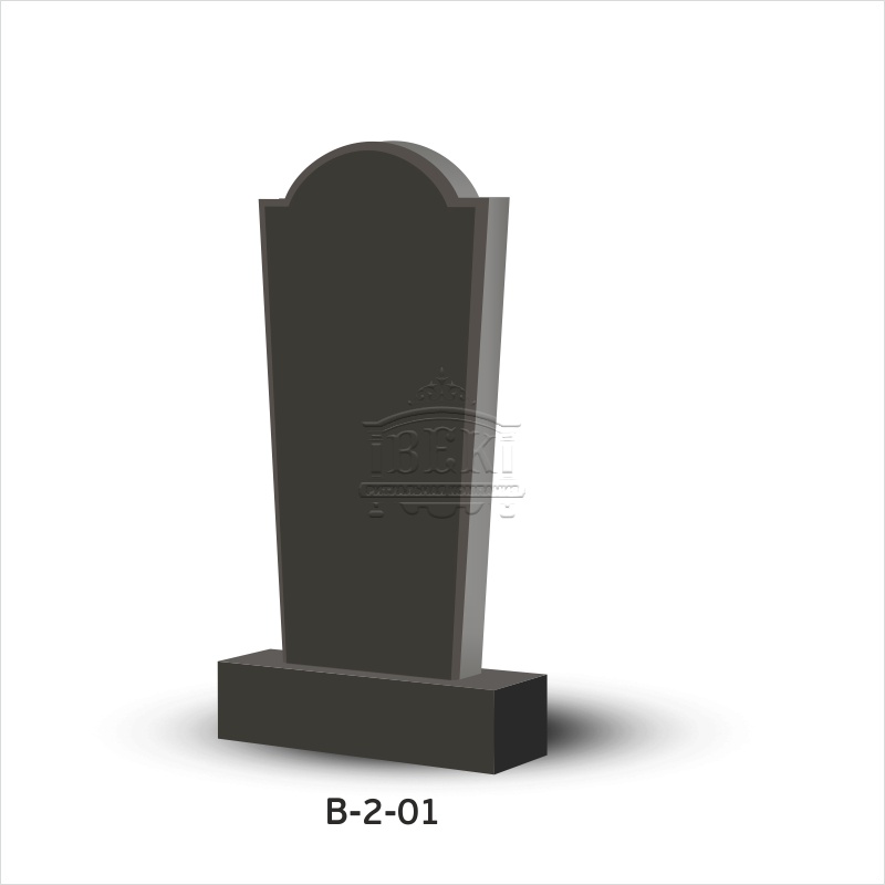Вертикальный памятник из гранита В-2-01