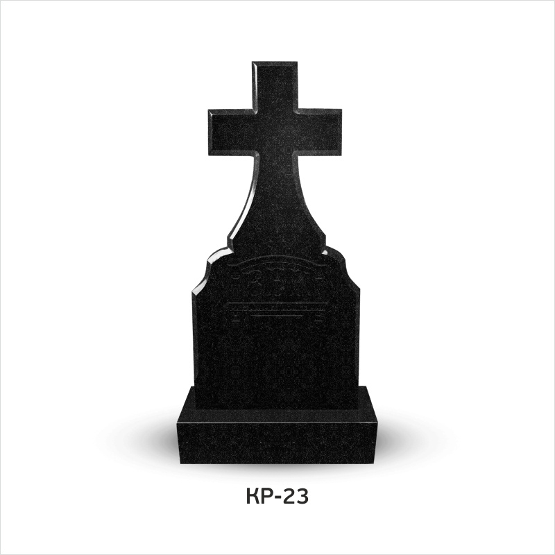 Памятник из гранита с крестом КР-23