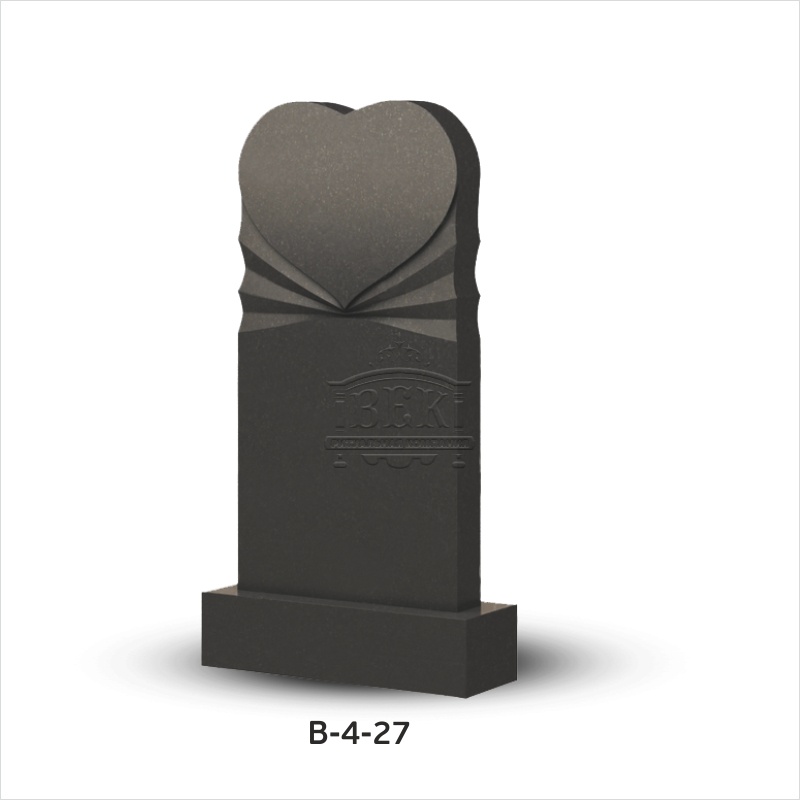 Вертикальный памятник из гранита В-4-27