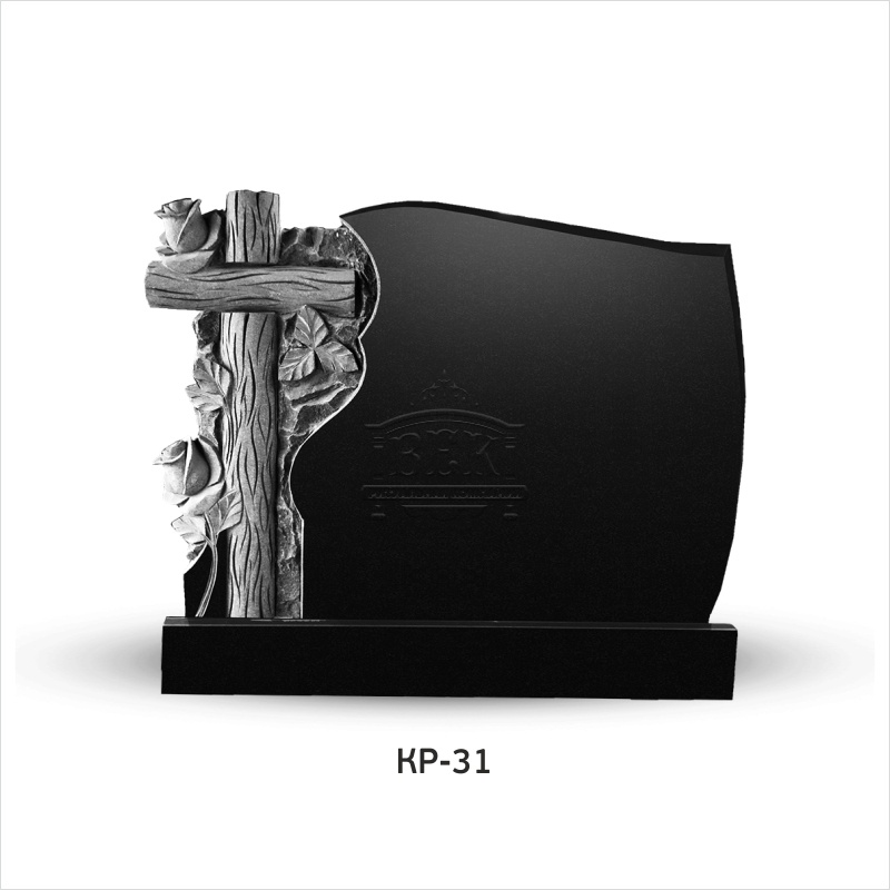 Памятник из гранита с крестом КР-31