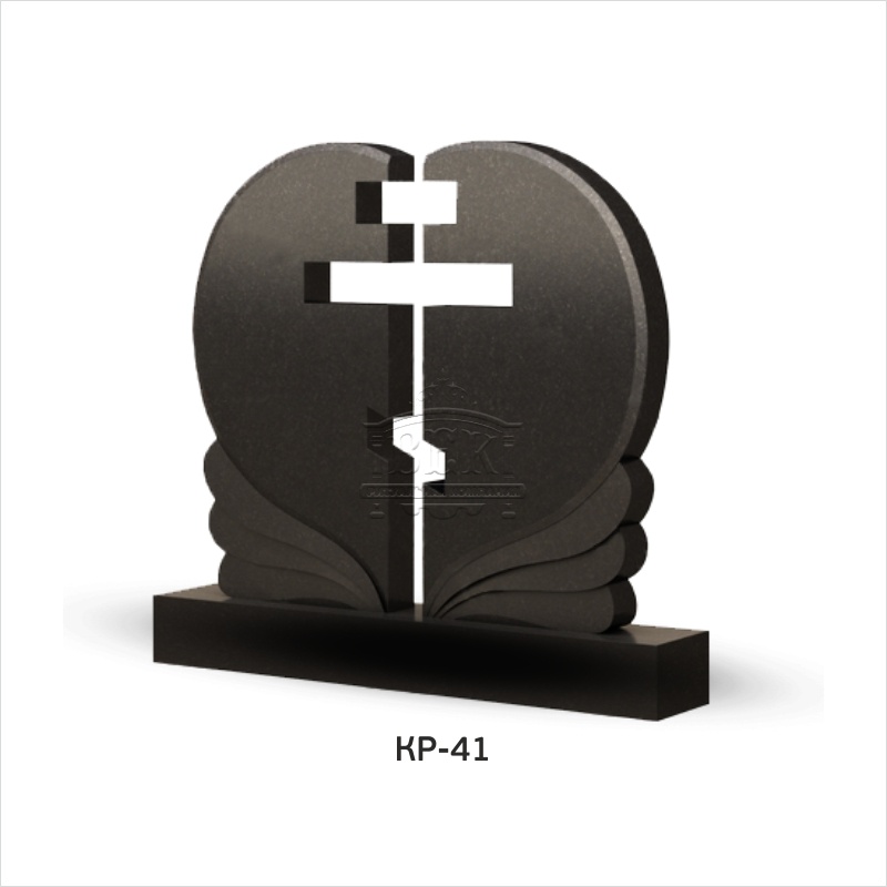 Памятник из гранита с крестом КР-41