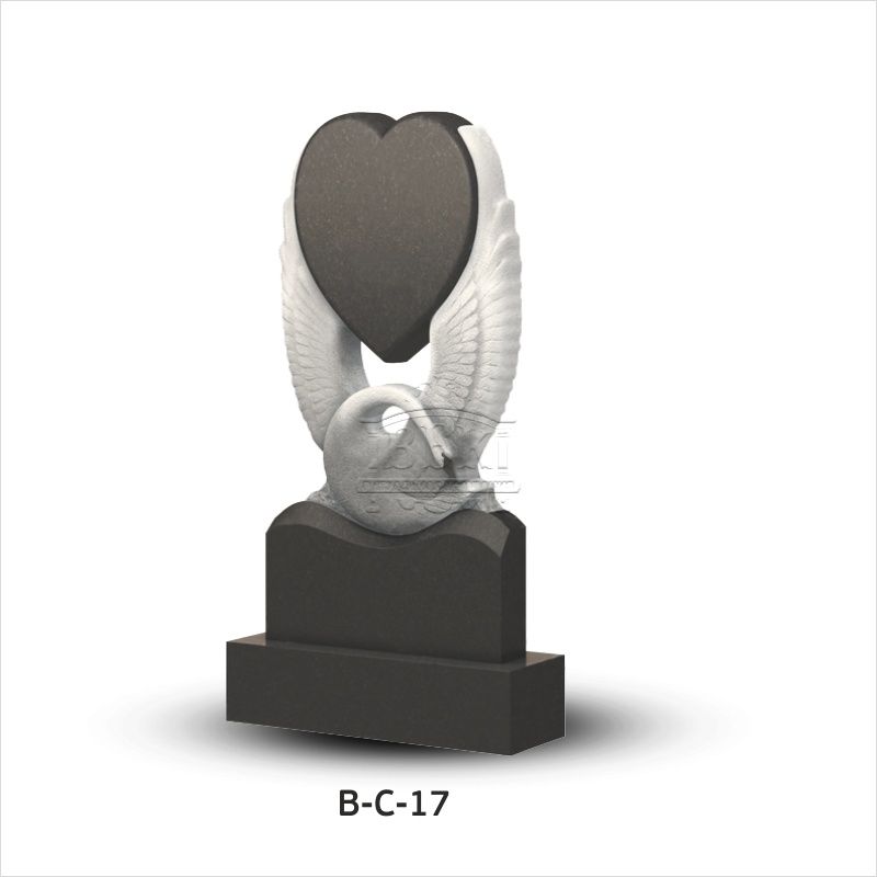 Вертикальный памятник из гранита В-С-17