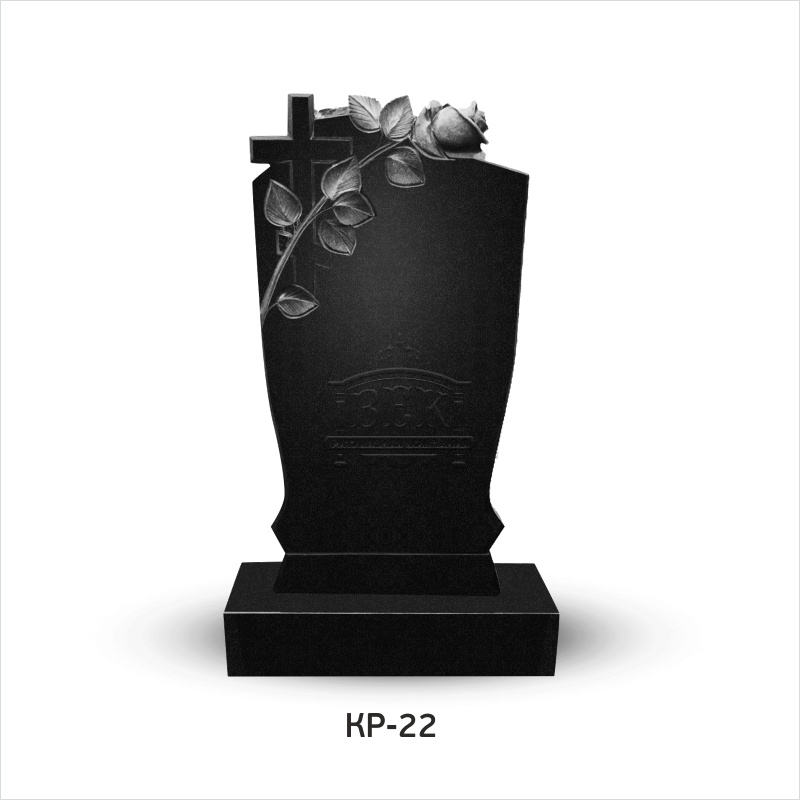 Памятник из гранита с крестом КР-22