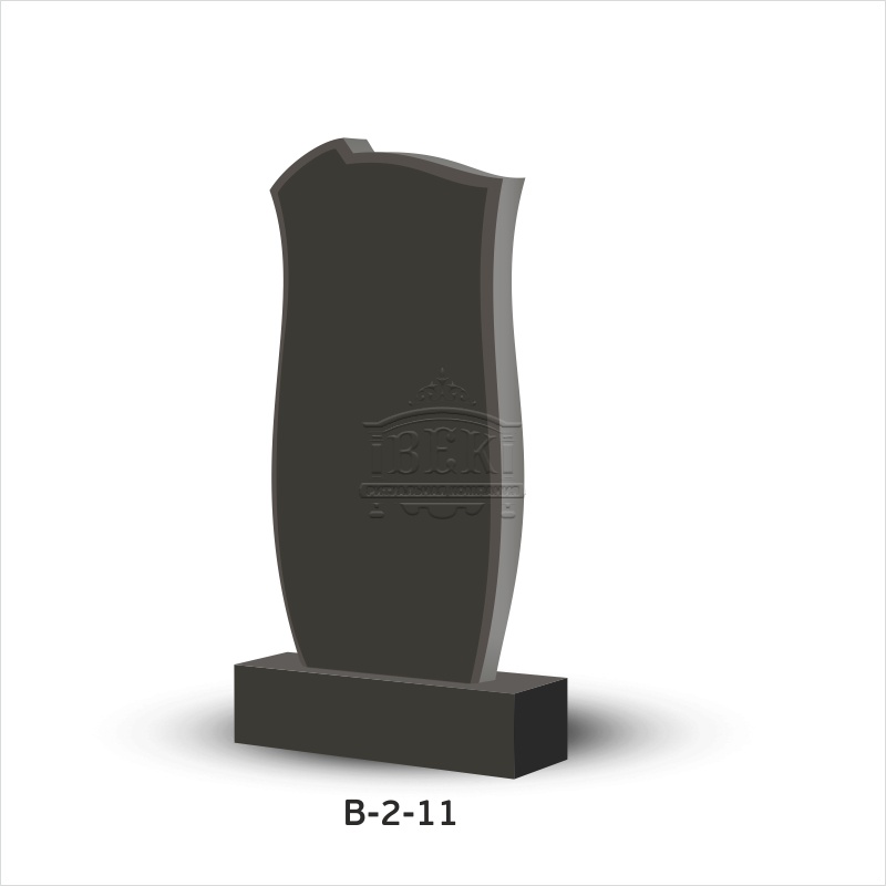 Вертикальный памятник из гранита В-2-11
