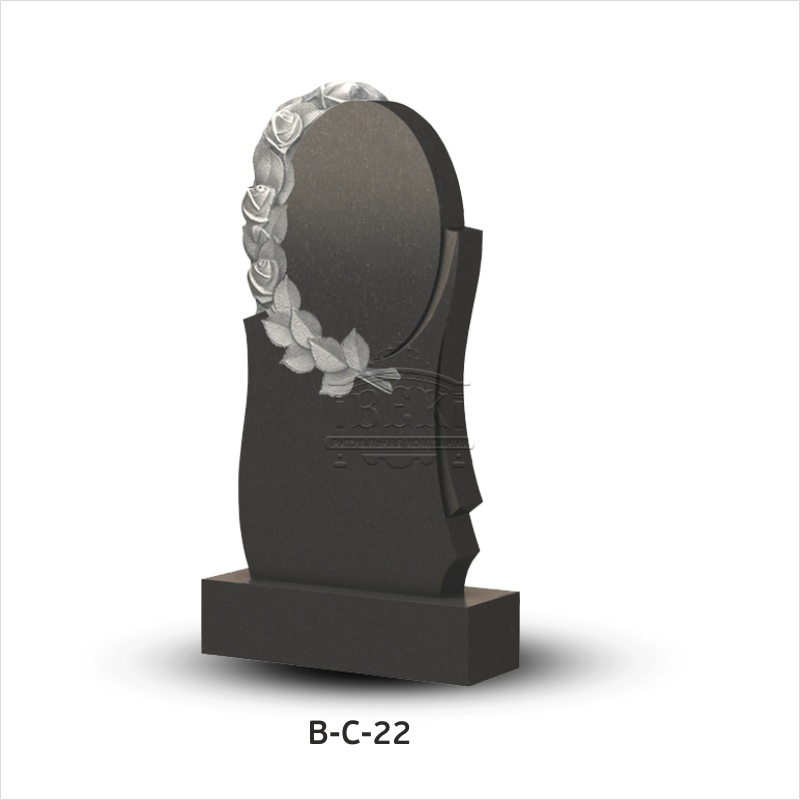 Вертикальный памятник из гранита В-С-22