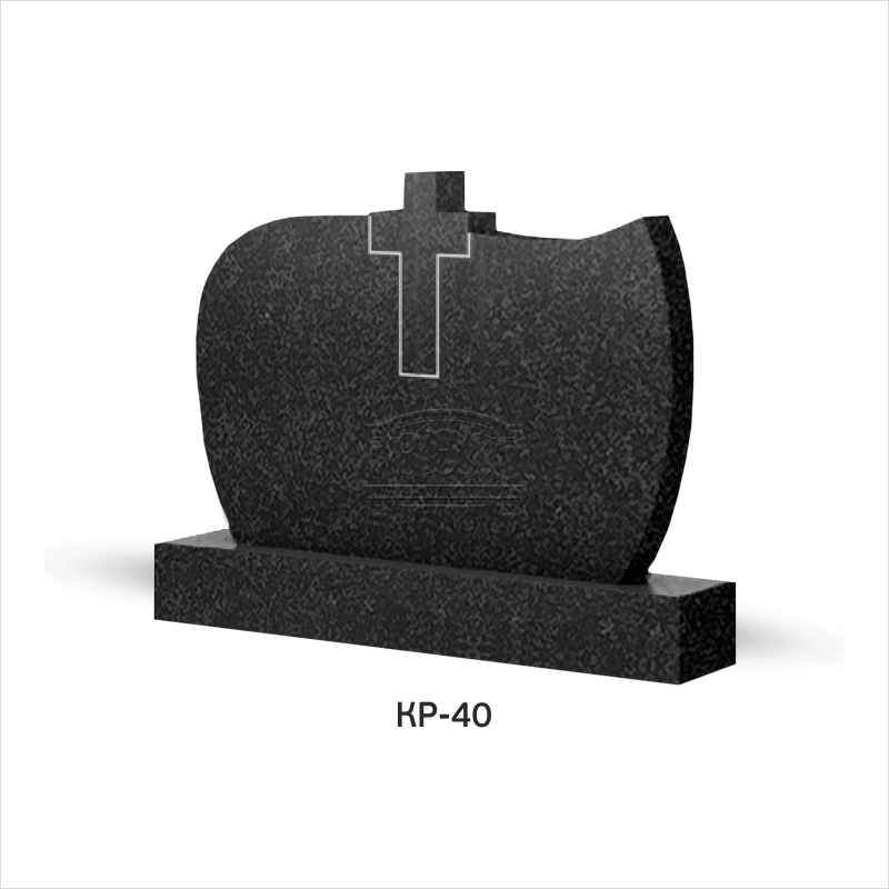 Памятник из гранита с крестом КР-40