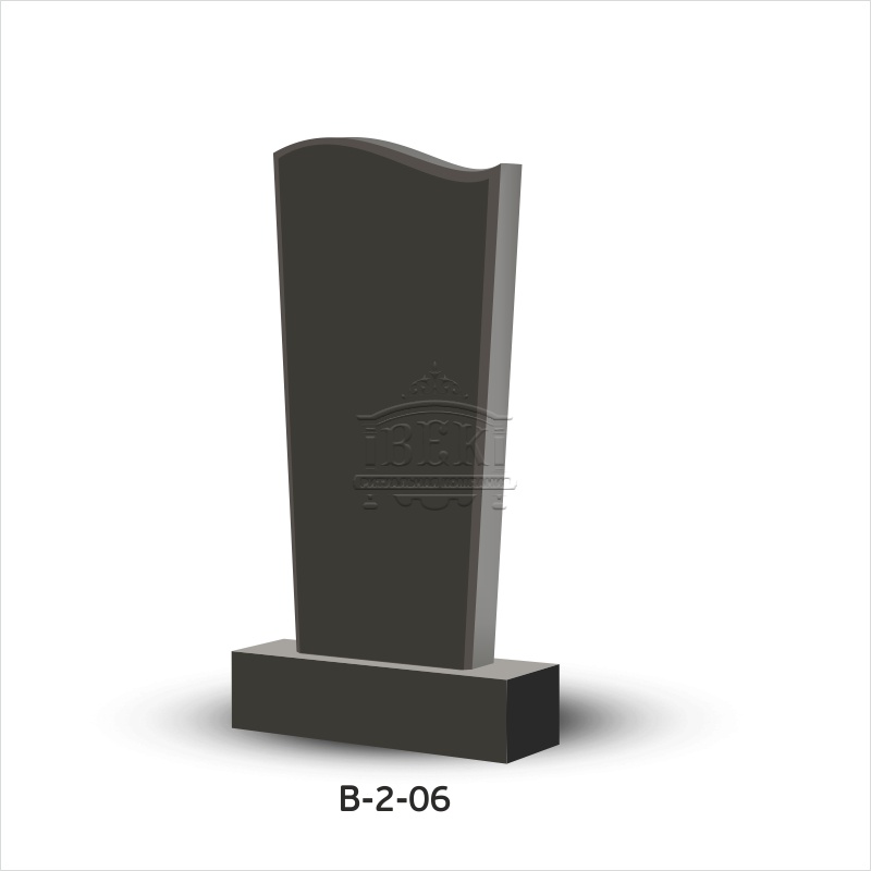 Вертикальный памятник из гранита В-2-06