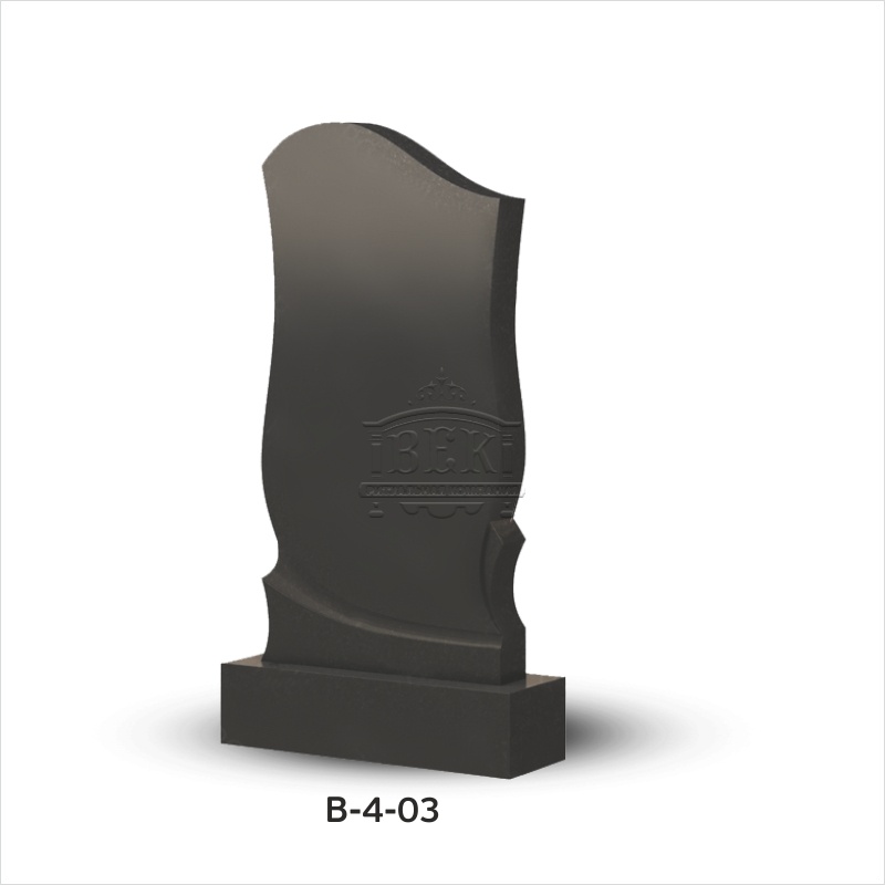 Вертикальный памятник из гранита В-4-03