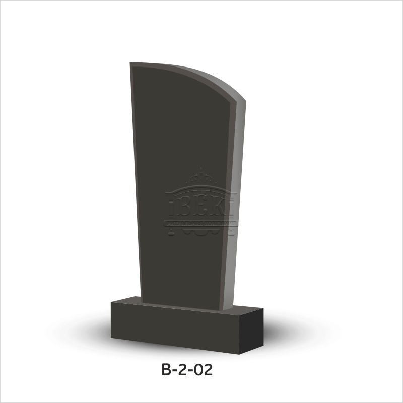 Вертикальный памятник из гранита В-2-02