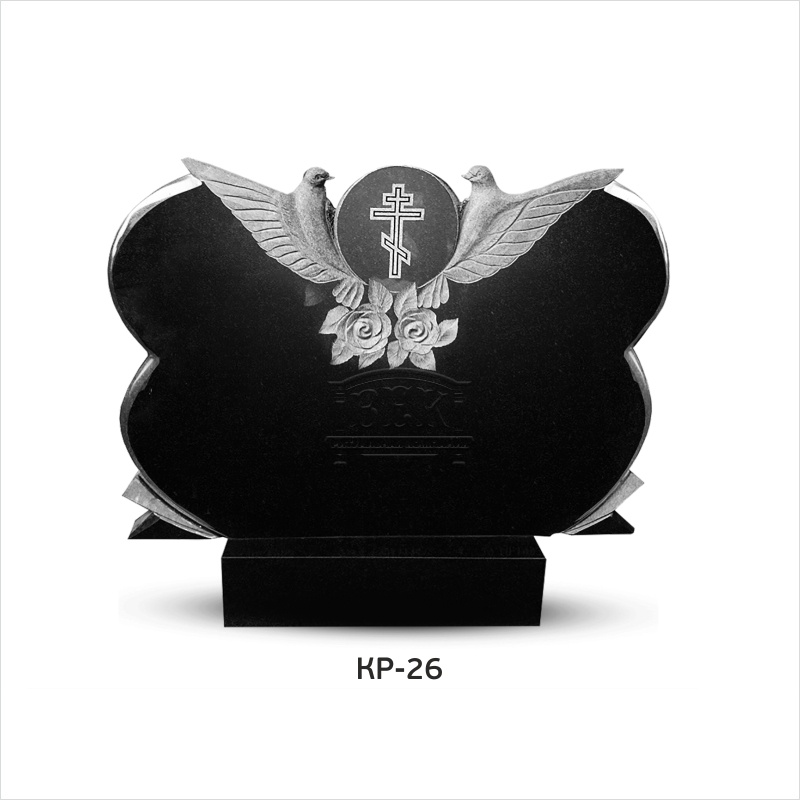 Памятник из гранита с крестом КР-26