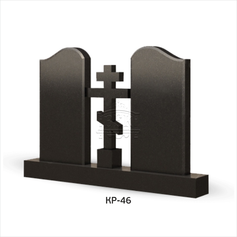 Памятник из гранита с крестом КР-46