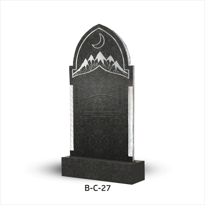 Вертикальный памятник из гранита В-С-27