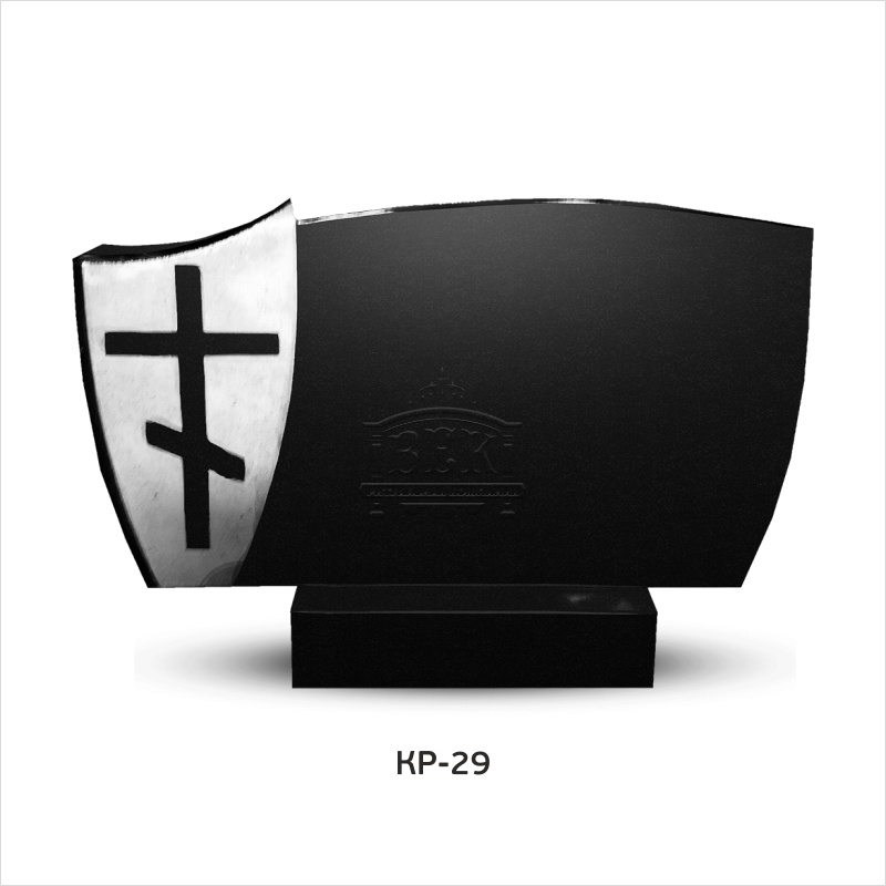 Памятник из гранита с крестом КР-29