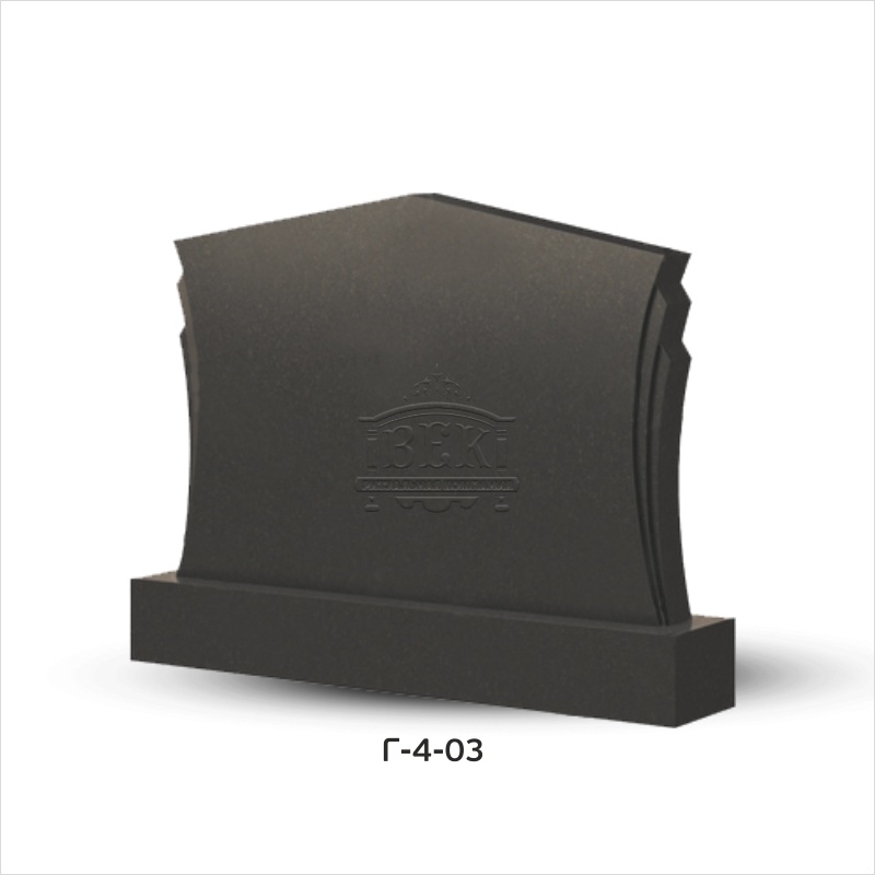 Горизонтальный памятник из гранита Г-4-03