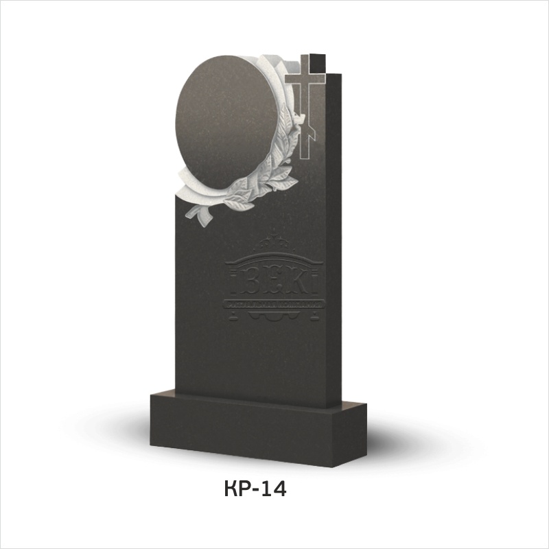 Памятник из гранита с крестом КР-14