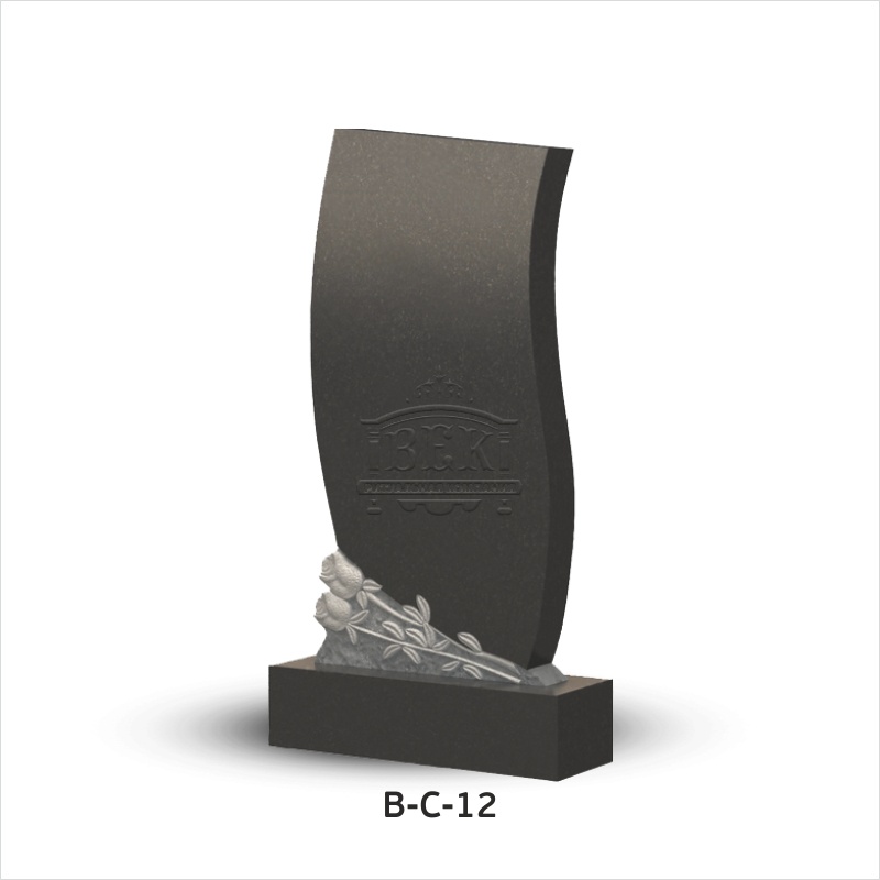 Вертикальный памятник из гранита В-С-12