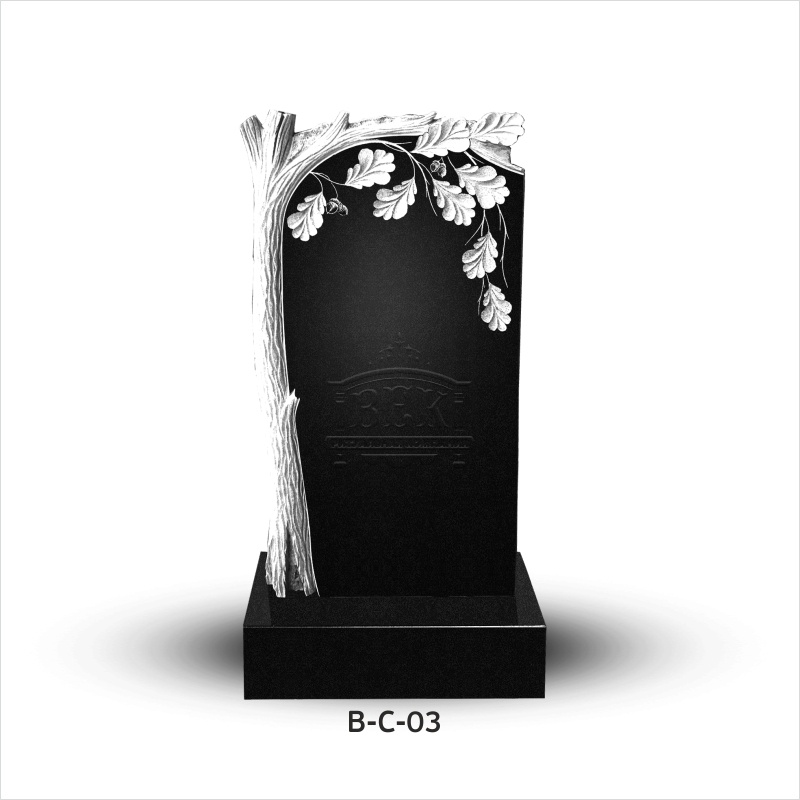 Вертикальный памятник из гранита В-С-03