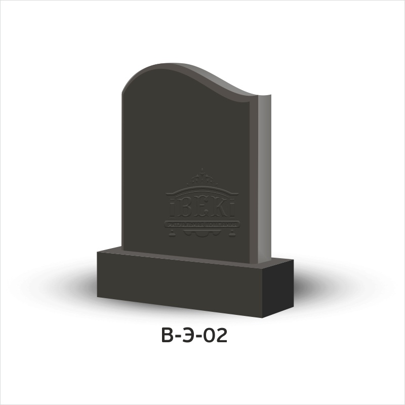Вертикальный памятник из гранита В-Э-02
