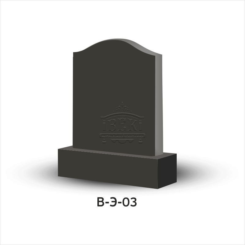 Вертикальный памятник из гранита В-Э-03